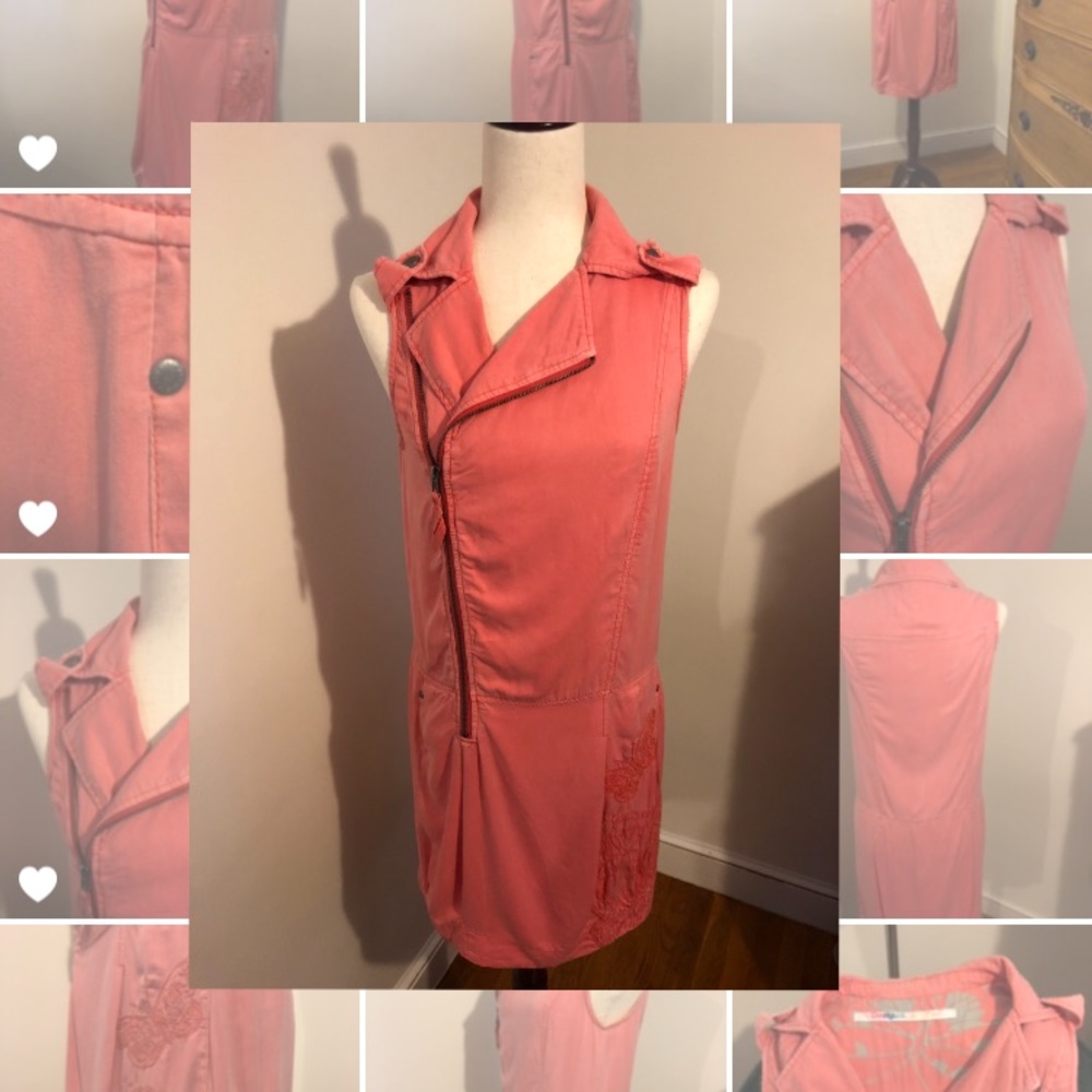 Pink dress by Desigual.